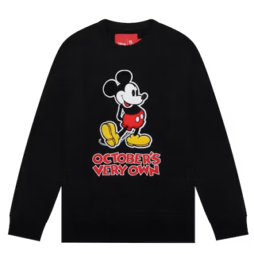Classic OVO X Disney Black Sweatshirts